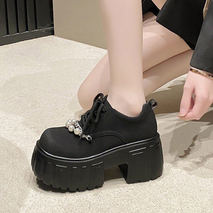 2026春季新款深口单鞋系带聚氨酯粗跟无内里2025年冬季单鞋深口牛,淘宝优惠券,粉丝福利购,淘宝优惠卷