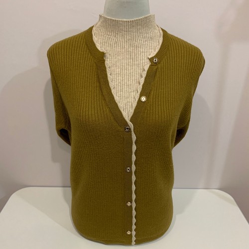 中老年女装半高领一体加绒加厚妈妈毛衣宽松假两件洋气保暖打底衫 - 图1