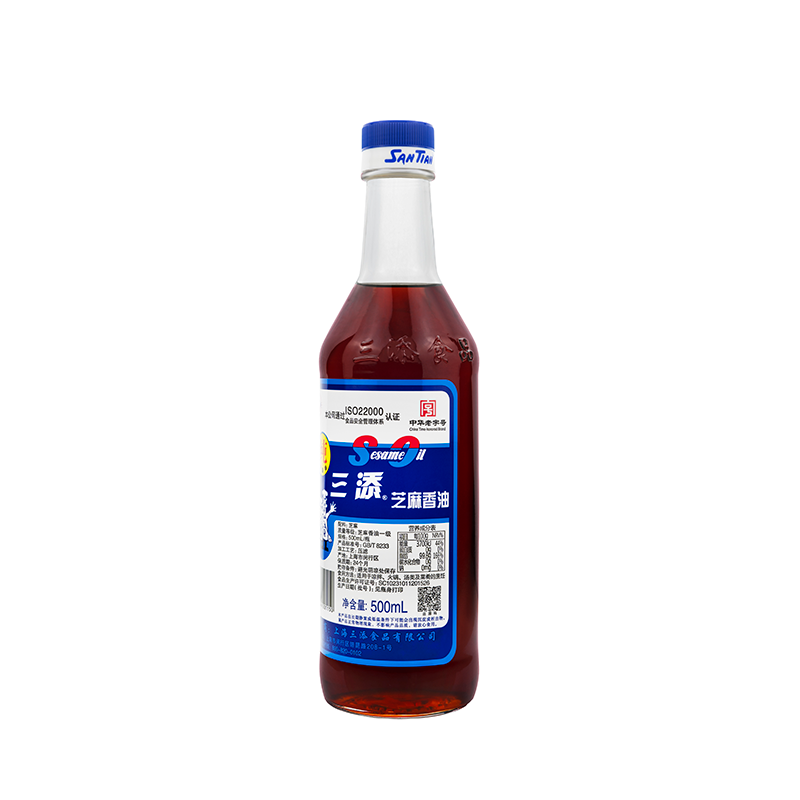 三添纯芝麻油500ml*1瓶凉拌菜滤无添加剂小磨香油麻油100%纯麻油,淘宝优惠券,粉丝福利购,淘宝优惠卷