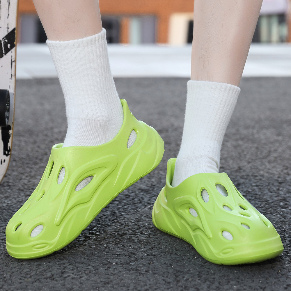 镂空软底凉鞋男鞋夏季新款百搭耐磨防滑外穿透气洞洞鞋运动包头鞋,淘宝优惠券,粉丝福利购,淘宝优惠卷