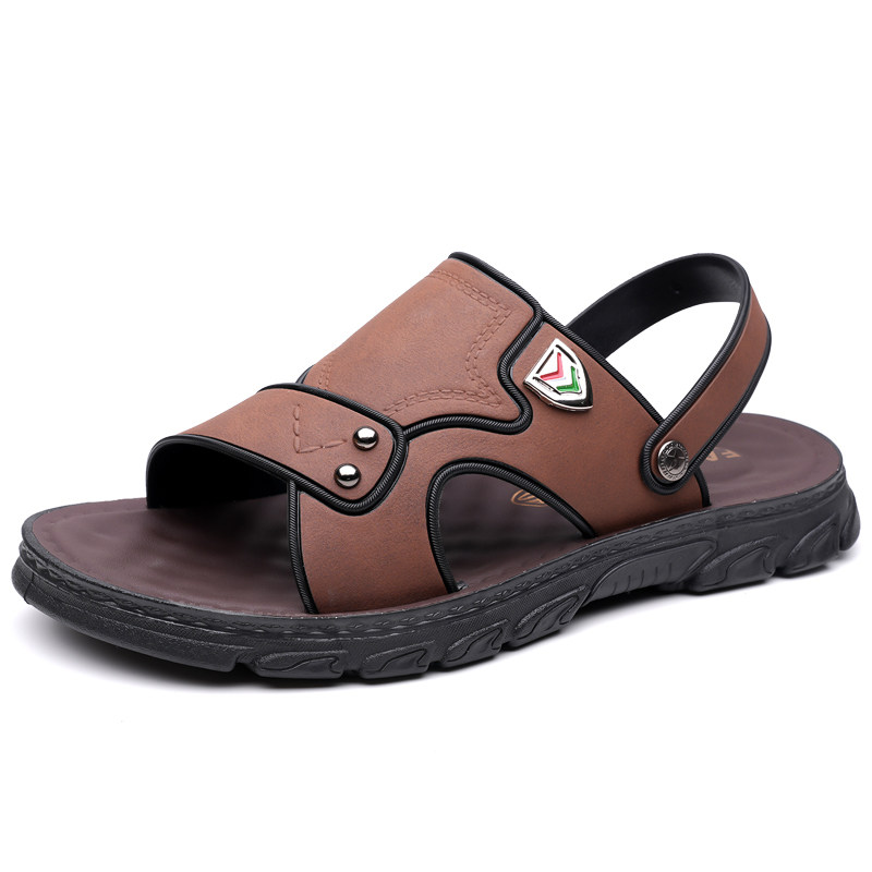 男士透气凉鞋夏季休闲透气沙滩鞋软底舒适防滑户外两穿潮流凉拖男,淘宝优惠券,粉丝福利购,淘宝优惠卷