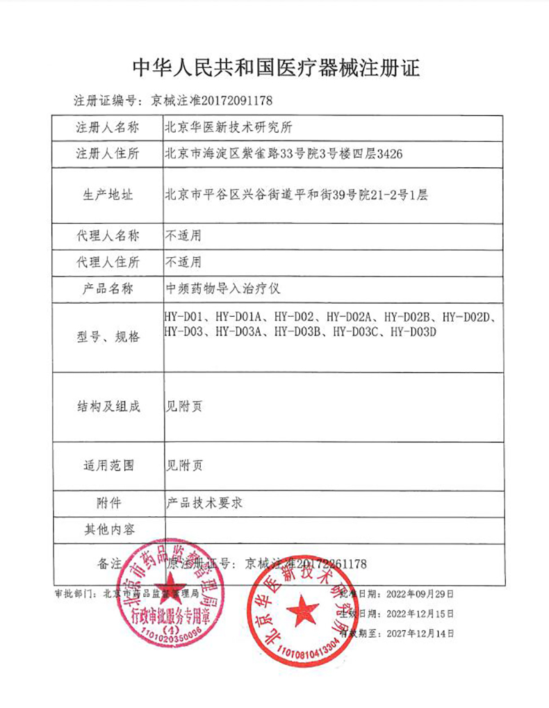 Medium frequency drug introduction treatment device Huayi Weikang