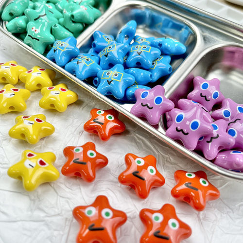 亚克力手链五月天应援串珠项链卜卜表情珠五月天应援物料DIY - 图0