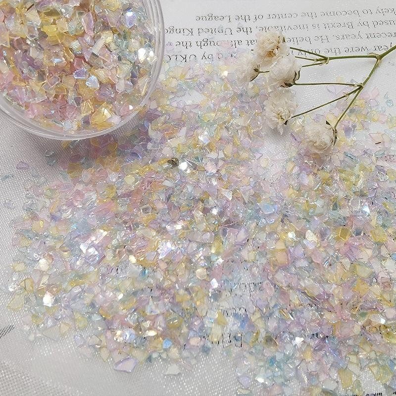 贴片超闪推荐DIY极光小碎片不规则星空日系碎片小碎石饰品手工,淘宝优惠券,粉丝福利购,淘宝优惠卷