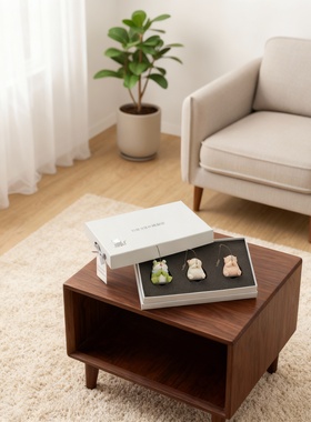 可爱动物造型装饰摆件3件套