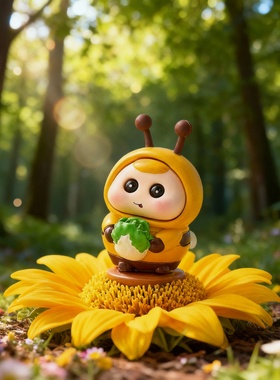 可爱蜜蜂毛绒包挂钥匙扣