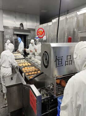 优惠推荐鸡腿面包油炸机 夹心麻花油炸线 自动翻面油炸设备