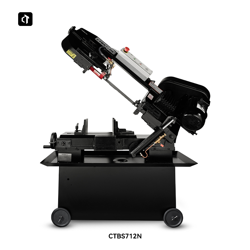 铁呲新品CTBS712N锯床带锯机小型台式金属切割机卧式带锯木工锯床 - 图0