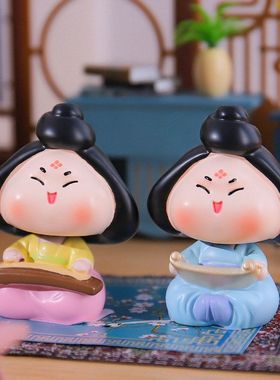 摆件驾到节日桌面小礼品趣味摇头