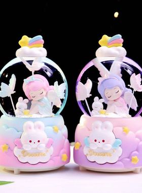 新款摆件饰品梦幻八音盒礼物梦蝶