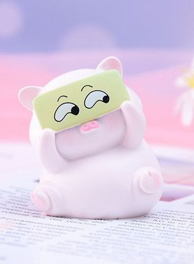 萌宠卡通汽车创意摆饰玩偶公仔