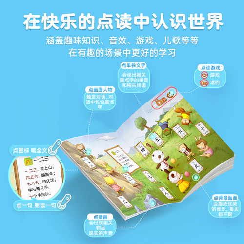 小蝌蚪点读笔幼儿早教旗舰8s童宝宝英语启蒙绘本小达人幼学毛毛虫 - 图3