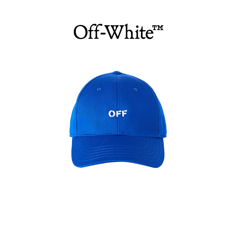 【年中5折起】OFF-WHITE 男士 Off 印章logo深蓝色棒球帽 - 图3