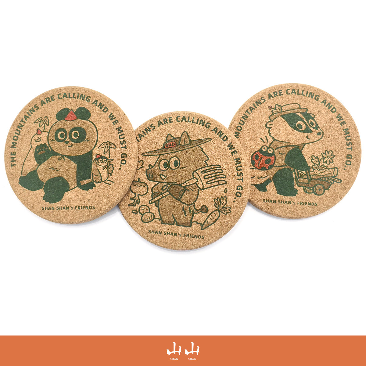 山山空间_10cm可爱动物乐园软木杯垫锅垫_耐热防滑家居新年好礼物,淘宝优惠券,粉丝福利购,淘宝优惠卷