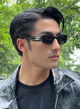 【限时清仓】Nomina小红书同款方形墨镜街拍太阳眼镜韩系红色