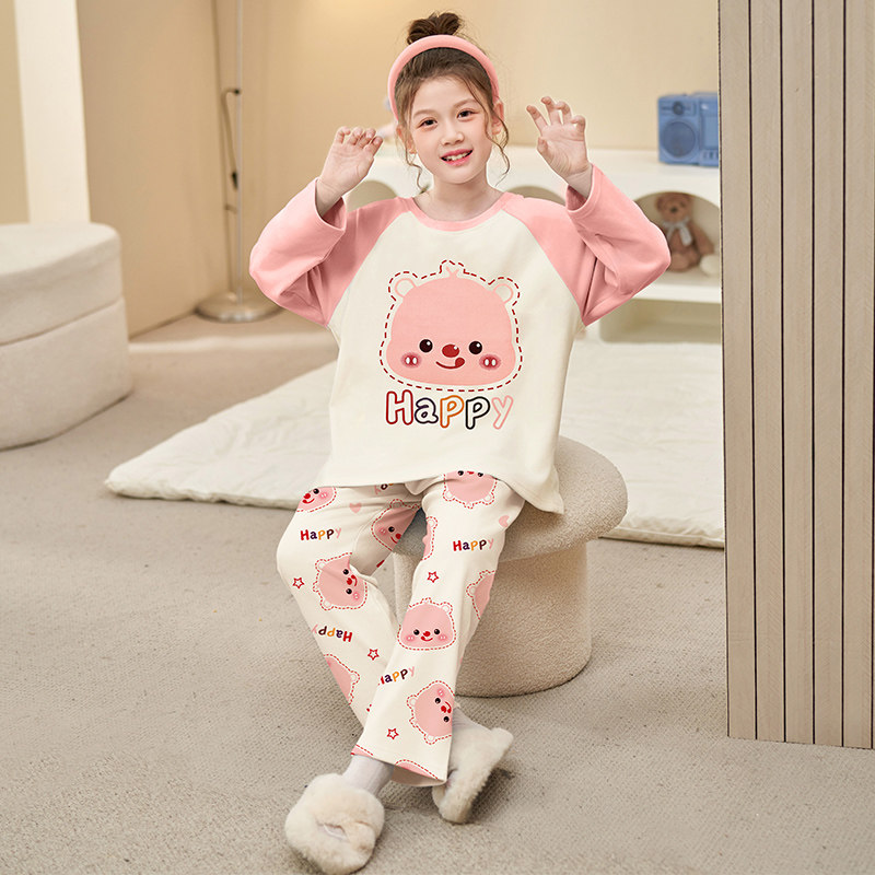 乌萨奇女童睡衣德绒秋衣秋裤家居服女孩宝宝学生小八卡通保暖套装,淘宝优惠券,粉丝福利购,淘宝优惠卷