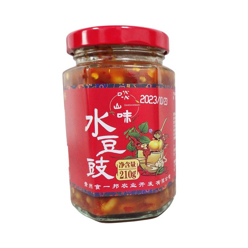啖山味水豆豉210g贵州老坛发酵豆豉凉拌佐餐调料水豆食蘸水水酱豆,淘宝优惠券,粉丝福利购,淘宝优惠卷