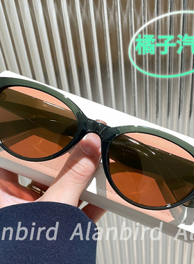 时髦个性拍照出片猫眼造型太阳镜