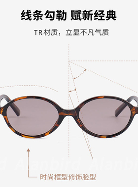 新夏日防紫外线偏光带度数墨镜女