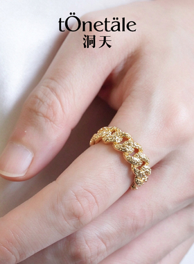 洞天TONETALE颂歌古巴戒指女复古