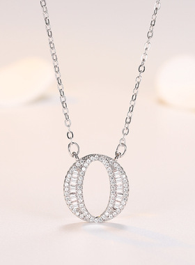 妻子的浪漫旅行同款镀银DIY你的名字我的姓氏26个英文字母女项链