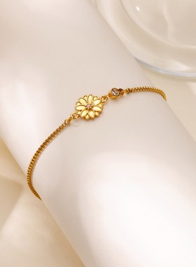 热销钛钢不掉色十二月生日花诞辰石吊坠手链轻奢高级感珠宝