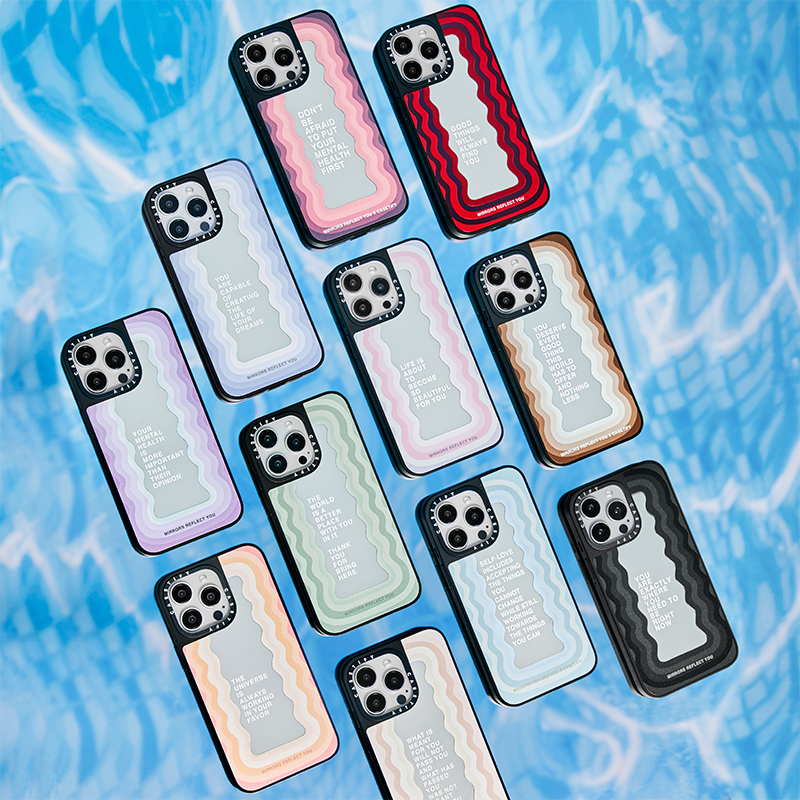 CASETiFY 标语Self-love自爱 适用于iPhone15/14/Plus/Pro/Max镜面手机壳 - 图0