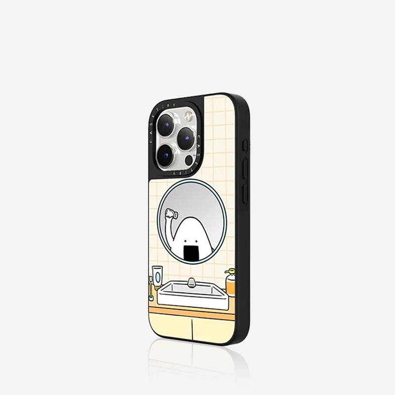 CASETiFY艺术家联名 饭团的早晨 适用于iPhone15/14/13/Pro/Max镜面手机壳