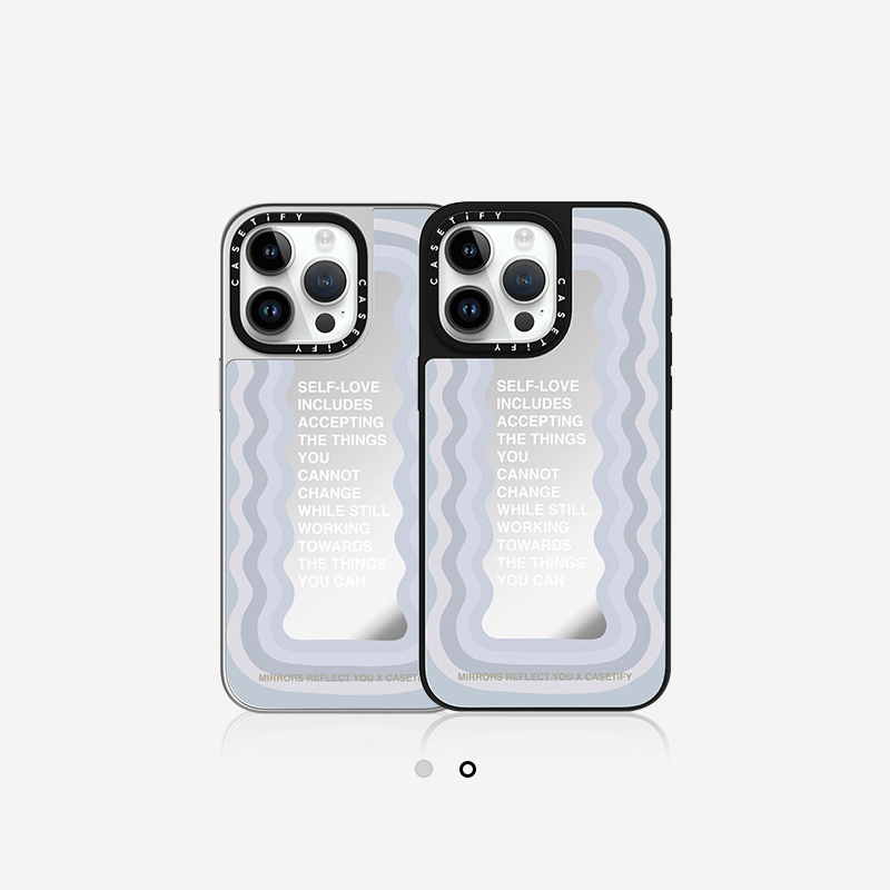 CASETiFY 标语Self-love自爱 适用于iPhone15/14/Plus/Pro/Max镜面手机壳 - 图3