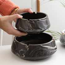 Large Number Ashtrays Home Creative Personality Trends Light Extravagant Office Ceramic Living-room Tea Table Superior Grey Smoke Cylinders