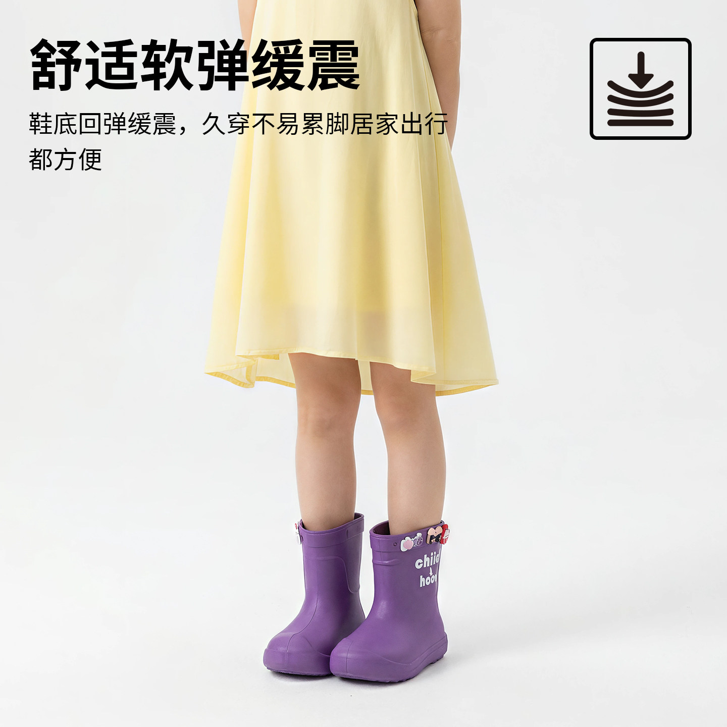 可爱卡通儿童雨靴女童男童防滑防水软底夏季宝宝雨鞋外穿四季通用,淘宝优惠券,粉丝福利购,淘宝优惠卷