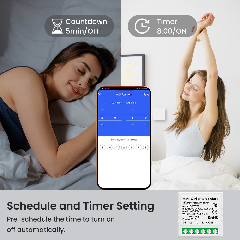 WiFi通断器模块远程控制涂鸦智能开关Tuya mini switch module,淘宝优惠券,粉丝福利购,淘宝优惠卷