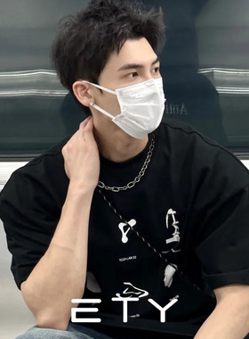 钛钢项链男生古巴锁骨链