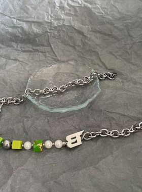 秋冬项链小众设计拼接卫衣链新款