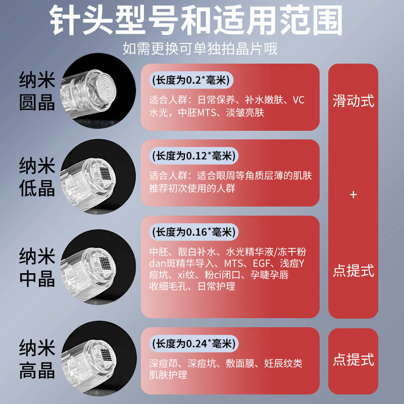 法国VLVEE微针导入仪器纳米微晶面部美容仪冻干粉精华面部水光针 - 图3