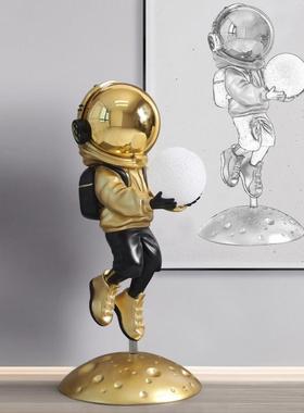 北欧宇航员摆件大型落地客厅桌面玄关电视柜家居装饰乔迁送人礼物