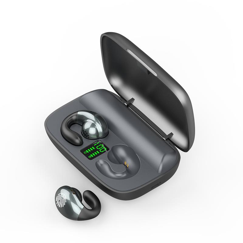 无限耳机蓝牙篮牙高级耳机S19无线蓝牙耳机数显触控5.4不入耳双耳-图3