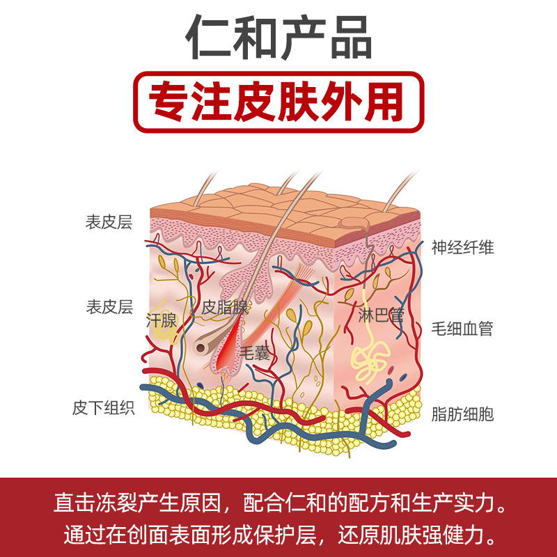 仁和皲裂干燥敷料擦伤伤口护理软膏 信德堂大药房伤口敷料