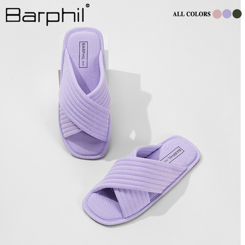 Barphil拖鞋室内家居2025年新款四季棉拖鞋外穿百搭防滑软底防滑 - 图1