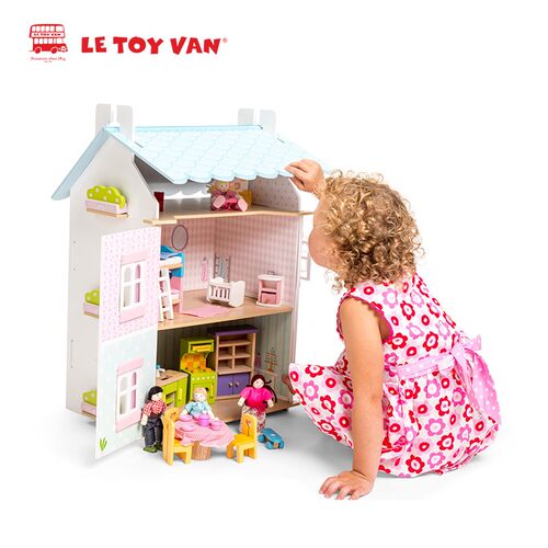 英国le toy van过家家玩具甜心小屋娃娃屋新款三层儿童木质别墅 - 图3