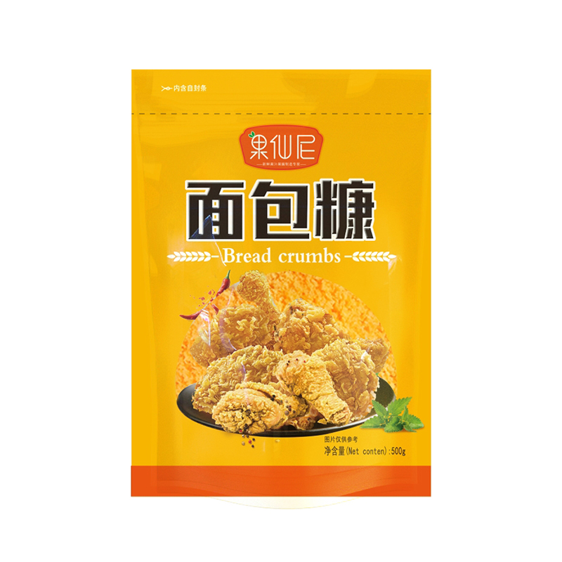 果仙尼面包糠商用500g大包装香酥脆皮油炸南瓜饼黄色炸鸡裹粉家用 - 图3