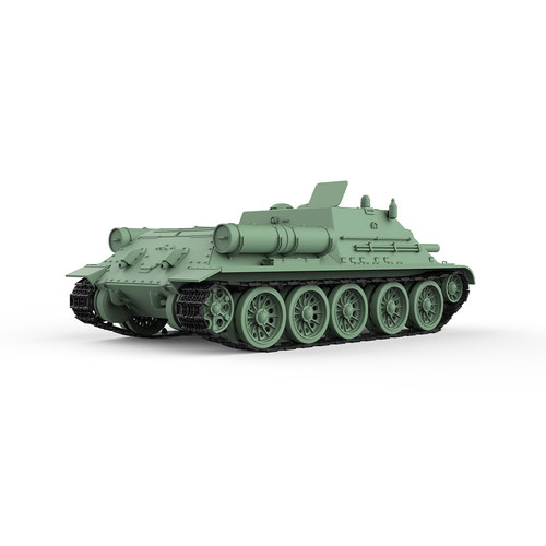 预售SSMODEL SS48754 1/48 军事模型 苏联 SU-122自行火炮 - 图1