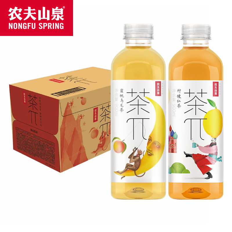 农夫山泉茶派π饮料500ml*15瓶整箱批特价青提蜜桃乌龙茉莉花900 - 图2