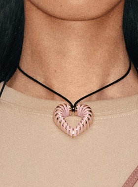 CREMAISH爱心绕皮项链