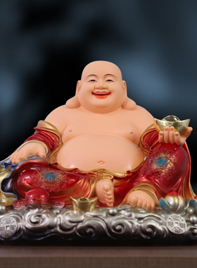 大肚弥勒佛寺庙佛堂树脂玻璃钢