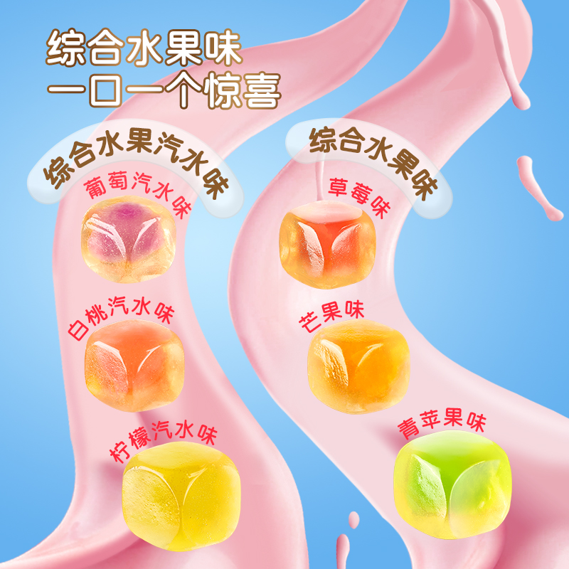 新期天剥皮软糖趣味扒皮动物造型水果糖果春游六一儿童节零食102g