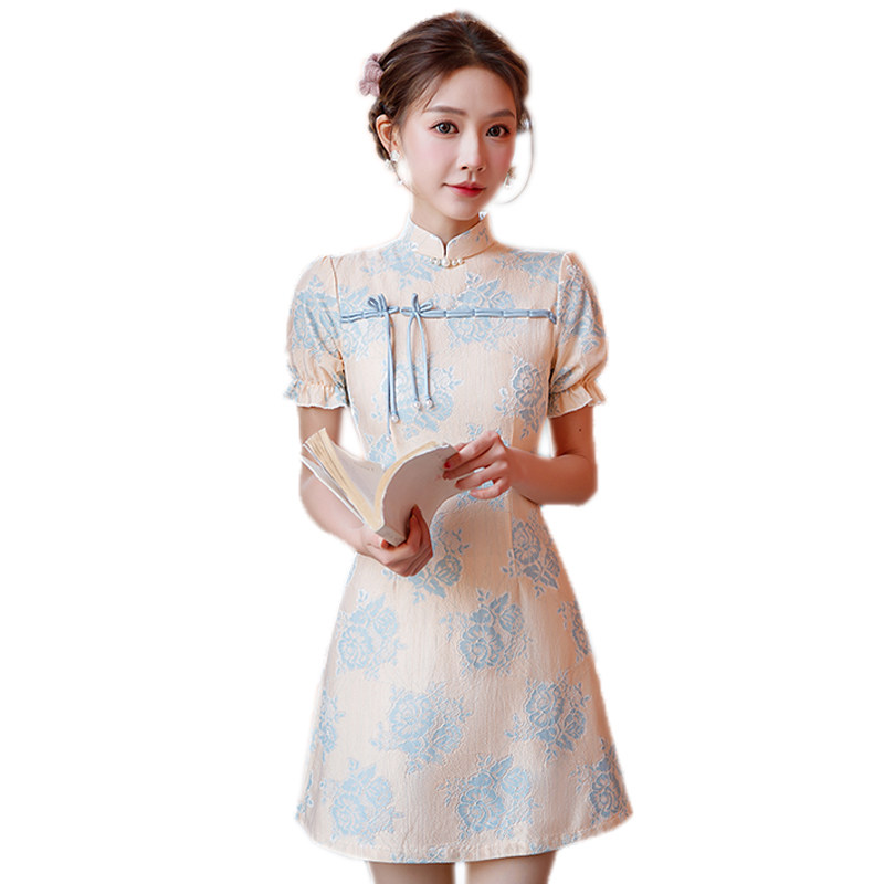改良国潮2023年新款炸街年轻款旗袍 诺婉寻旗袍