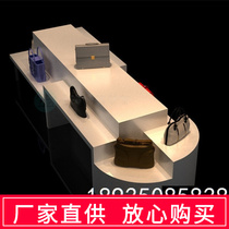 Custom Color Makeup White Baking Lacquered Luggage Shop Ornament Jewellery Item Shelf Shop Window Combo Display Water Table Tennis Red