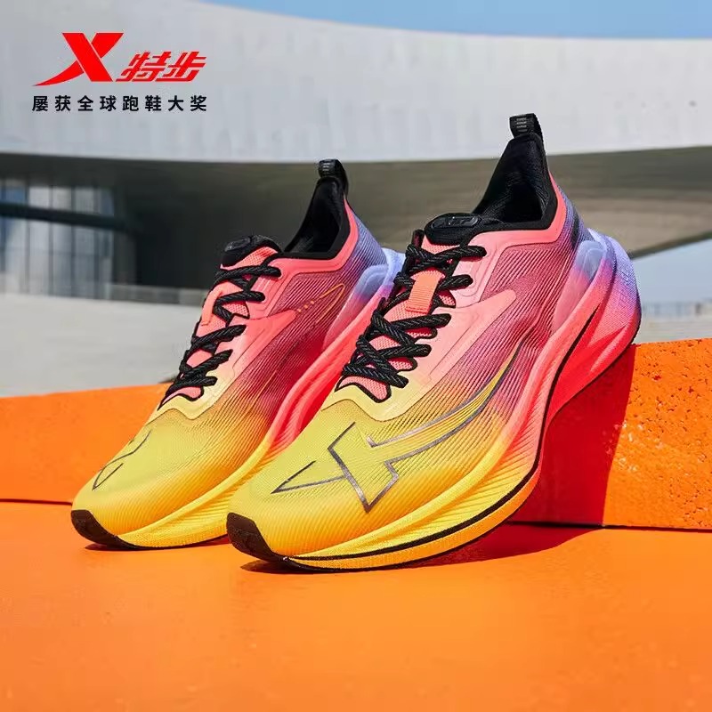 特步两千公里二代减震跑鞋男款体测专用竞速运动鞋子2000公里2代 - 图0