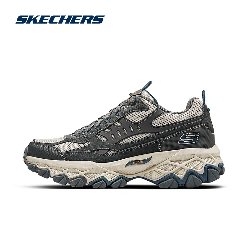 skechers斯凯奇男鞋厚底老爹鞋2026秋季休闲运动鞋男款户外跑步鞋